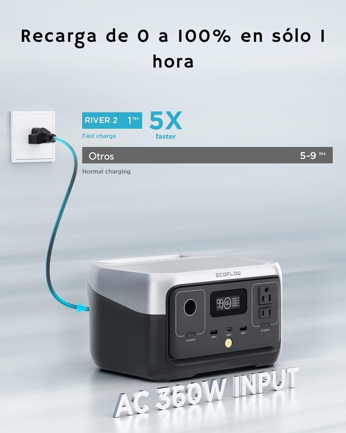XT600 Generador Solar Portátil 600W - Panel Solar Plegable Incluido