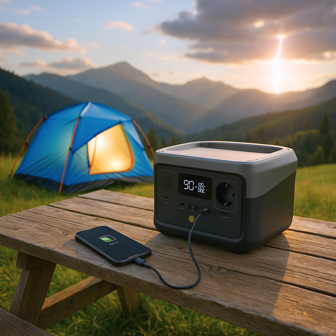 XT600 Generador Solar Portátil 600W - Panel Solar Plegable Incluido