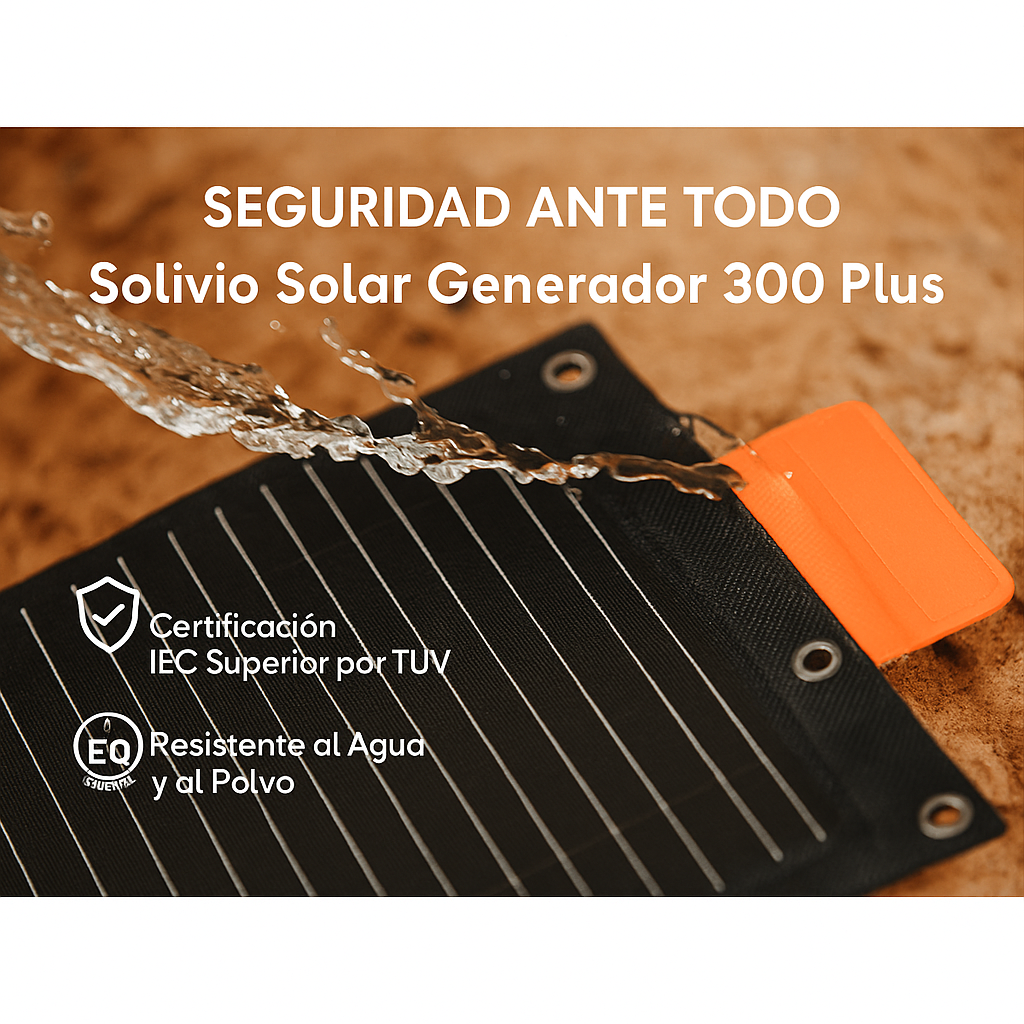 Solivio Generador Solar 300 Plus - Panel Solar Plegable Incluido