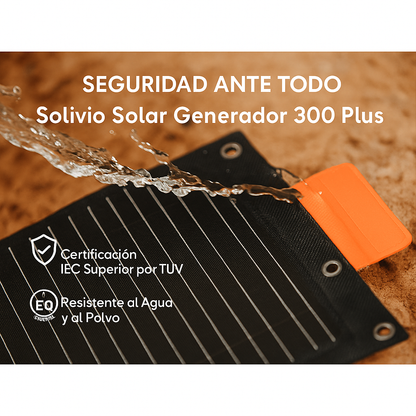 Solivio Generador Solar 300 Plus - Panel Solar Plegable Incluido
